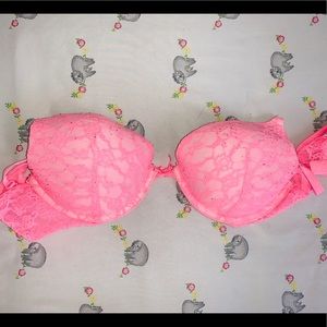Bright Pink Push-Up Victoria’s Secret 34C Bra